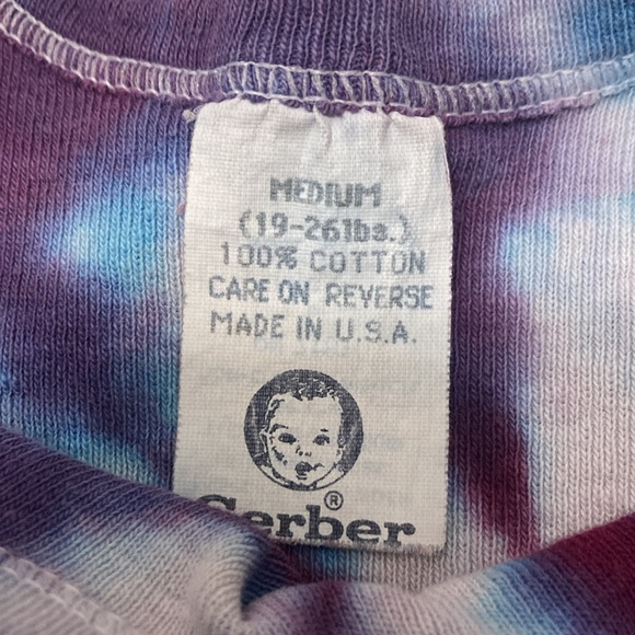 Vintage Baby Tie Dye Onesie Swirl Size M 19-26 lbs Short Sleeve Unisex 90's Y2K - Picture 5 of 5